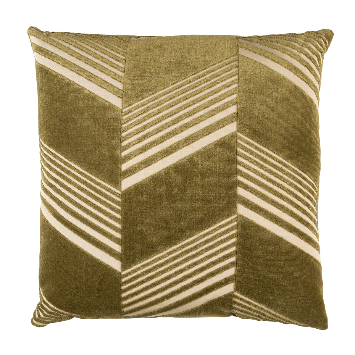 Purchase So8157405 | Jessie Cut Velvet Pillow, Olive - Schumacher Pillows