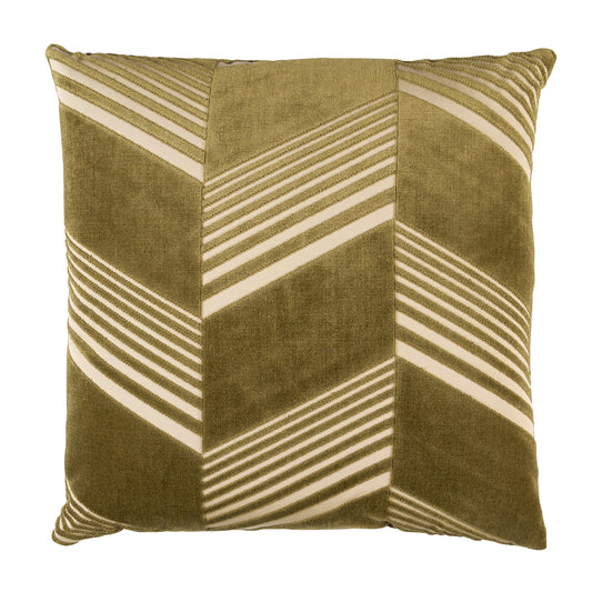 Purchase So8157405 | Jessie Cut Velvet Pillow, Olive - Schumacher Pillows