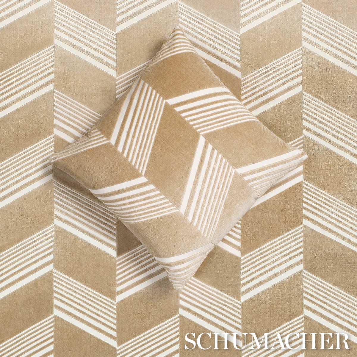 Purchase So8157604 | Jessie Cut Velvet Pillow, Sand - Schumacher Pillows