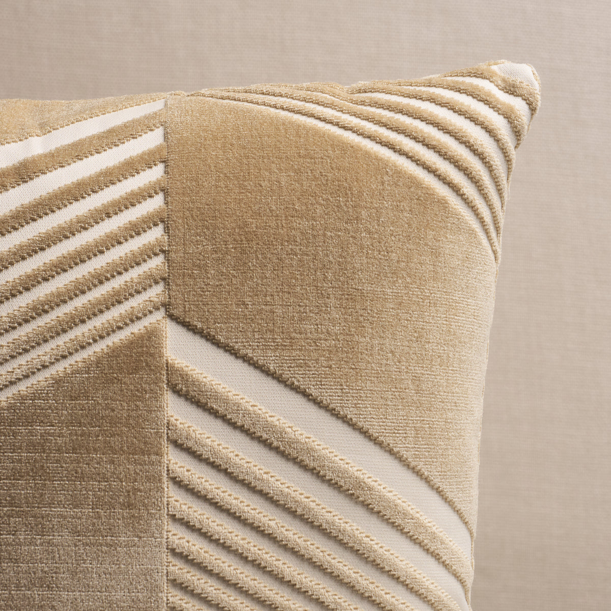 Purchase So8157606 | Jessie Cut Velvet Pillow, Sand - Schumacher Pillows