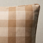 Purchase So8161105 | Galt Wool Check Pillow, Coffee - Schumacher Pillows