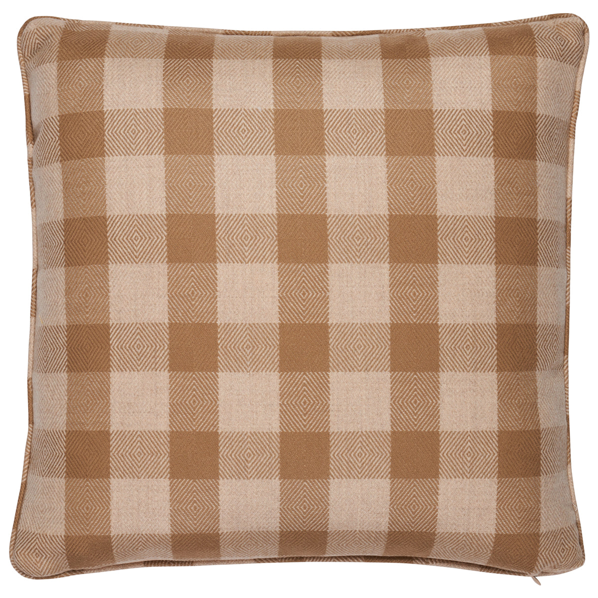 Purchase So8161105 | Galt Wool Check Pillow, Coffee - Schumacher Pillows