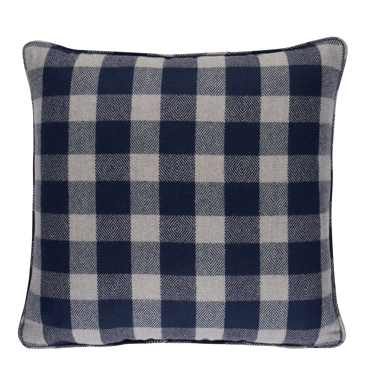 Purchase So8161504 | Galt Wool Check Pillow, Indigo - Schumacher Pillows