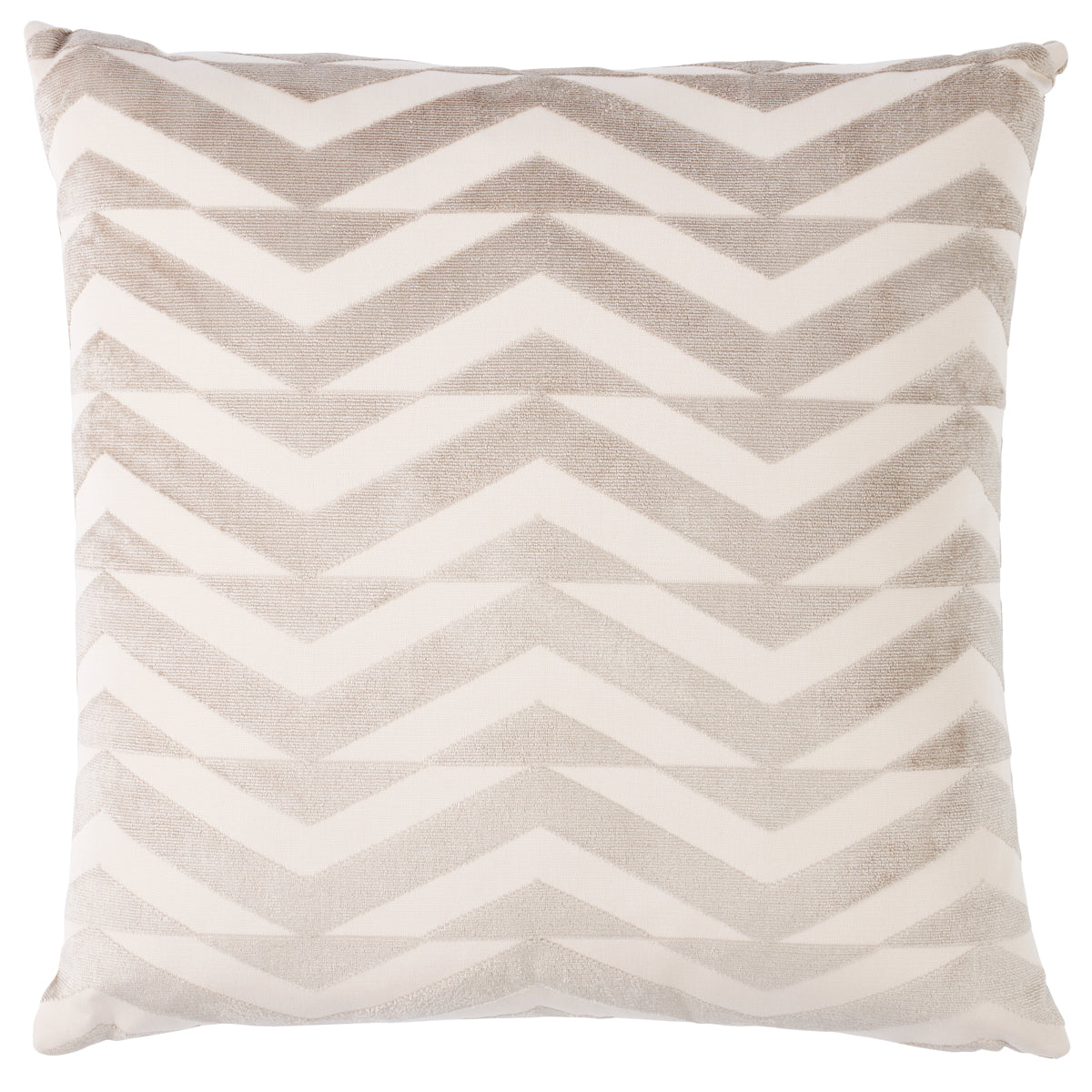 Purchase So8181006 | Broken Chevron Pillow, Taupe On Ivory - Schumacher Pillows