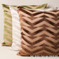 Purchase So8181105 | Broken Chevron Pillow, Brown On Camel - Schumacher Pillows