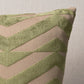 Purchase So8181206 | Broken Chevron Pillow, Olive On Khaki - Schumacher Pillows