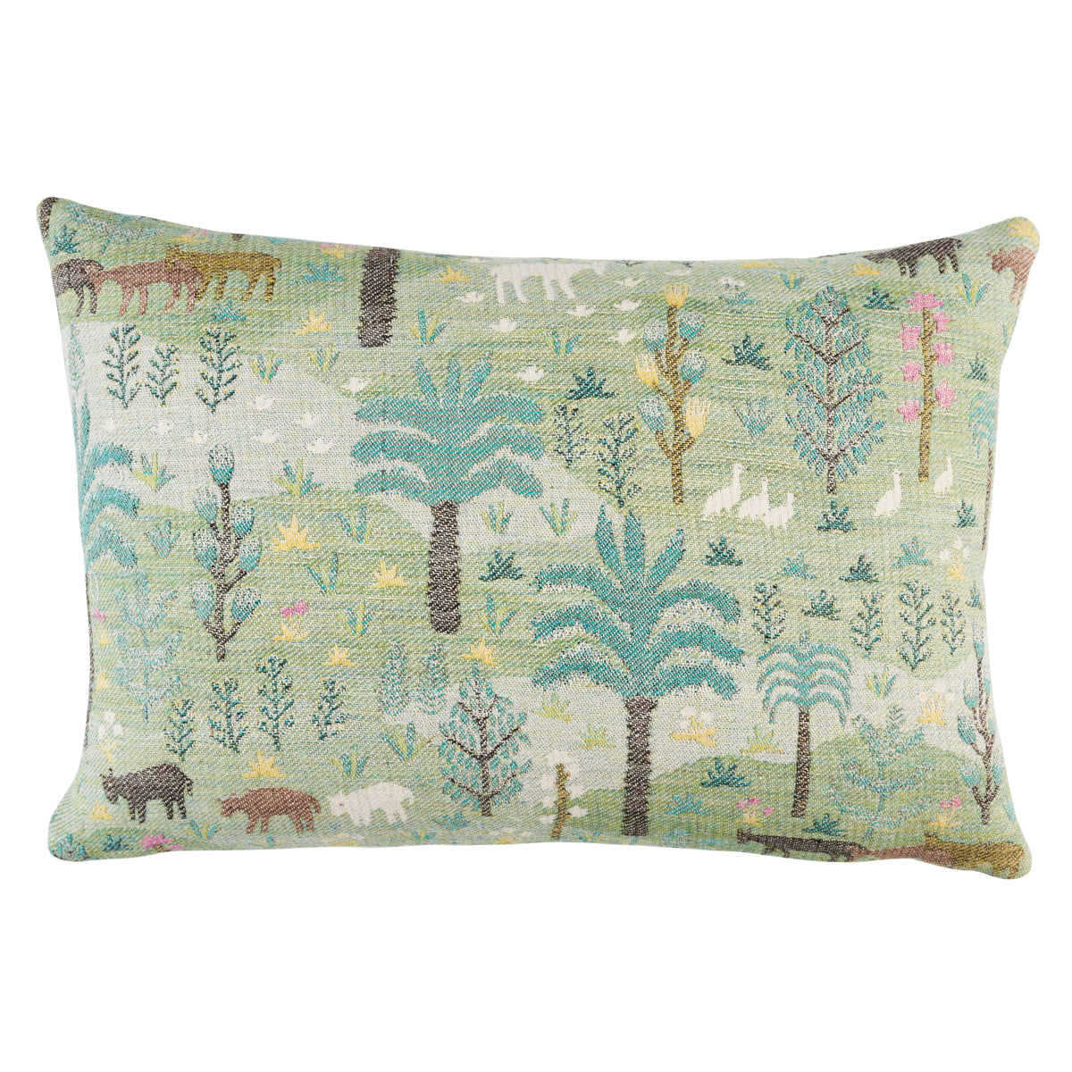 Purchase So8196015 | Las Colinas Scenic Tapestry Pillow, Green - Schumacher Pillows