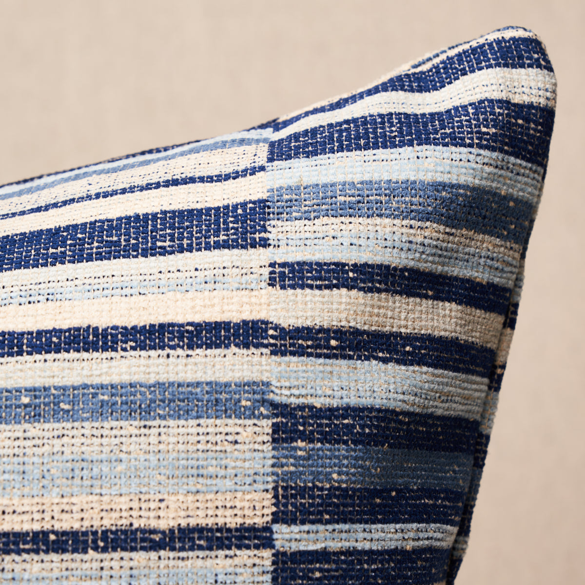 Purchase So8201004 | Tierra Stripe Pillow, Blue - Schumacher Pillows