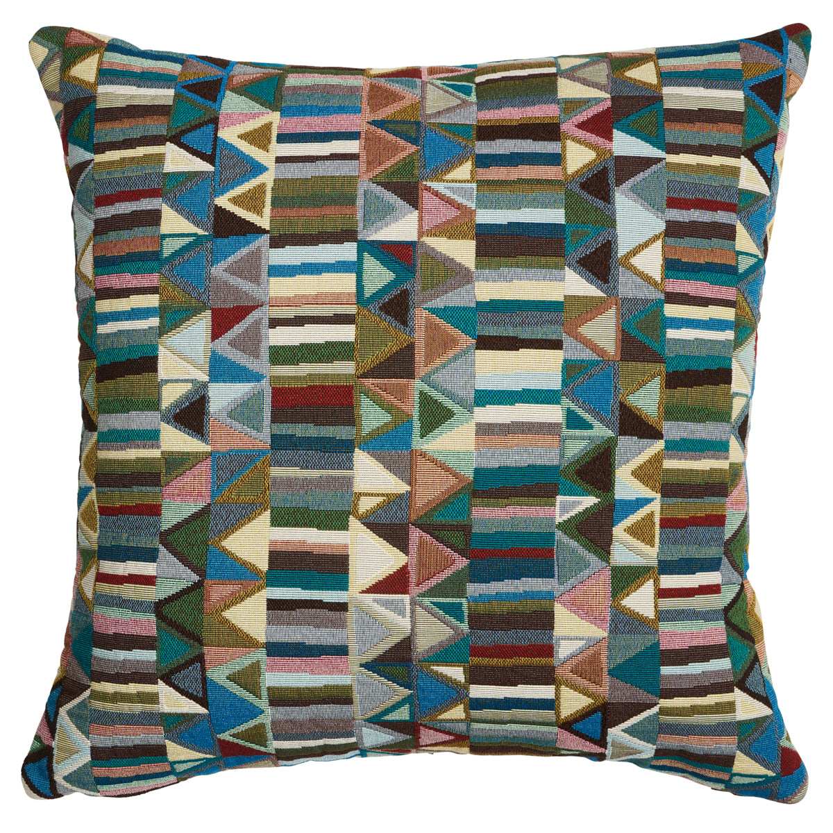 Purchase So8202006 | Bizantino Quilted Weave Pillow, Peacock - Schumacher Pillows