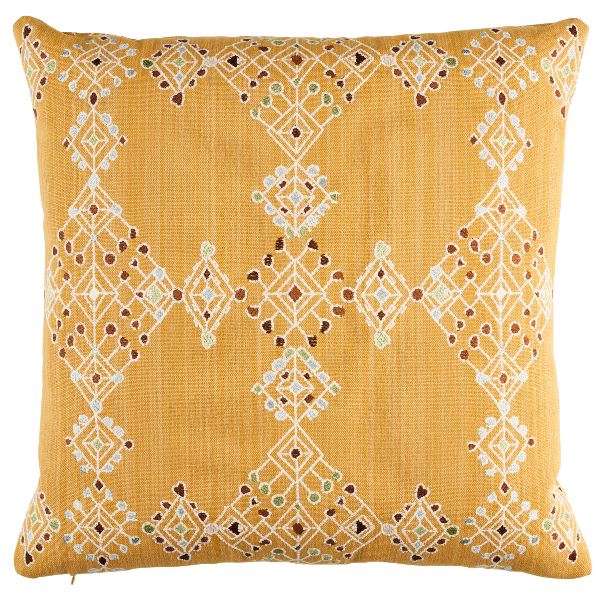 Purchase So8208205 | Kalindi Embroidery Pillow, Saffron - Schumacher Pillows