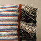 Purchase So8210013 | Rag Rug Hand Woven Stripe Pillow, Indigo & Mocha - Schumacher Pillows