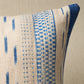 Purchase So8211006 | Mirza Ikat Stripe Pillow, Blue On Natural - Schumacher Pillows