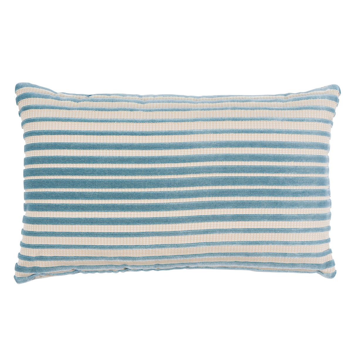 Purchase So8215018 | Chimay Stripe Velvet, Ciel - Schumacher Pillows