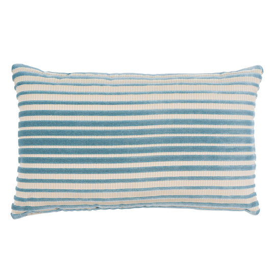 Purchase So8215018 | Chimay Stripe Velvet, Ciel - Schumacher Pillows