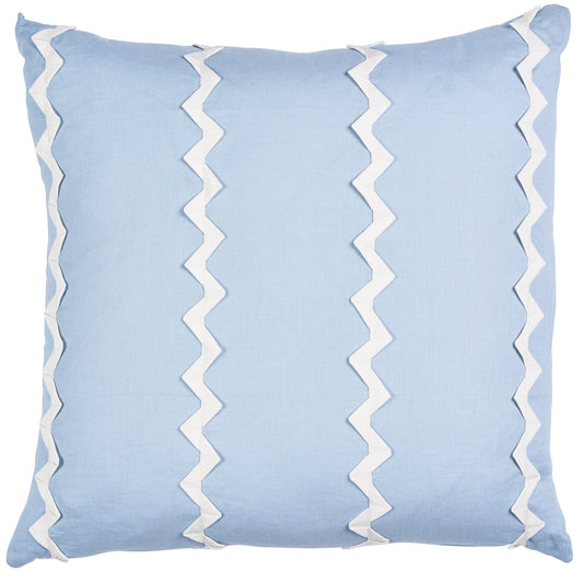 Purchase So8222206 | Lazare Pillow, Ivory On Chambray - Schumacher Pillows