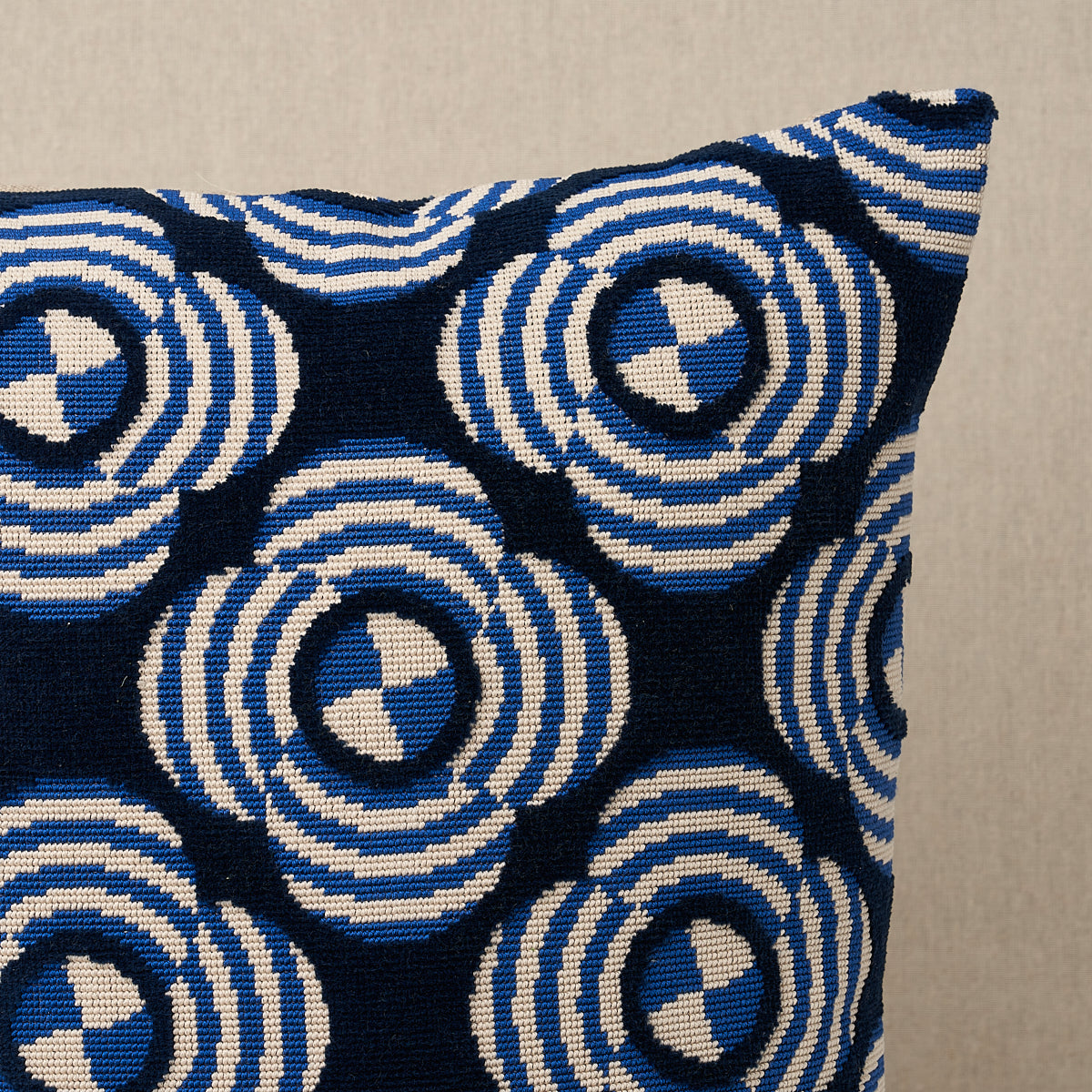 Purchase So8226005 | Le Moderne Cut Velvet Pillow, Cobalt - Schumacher Pillows
