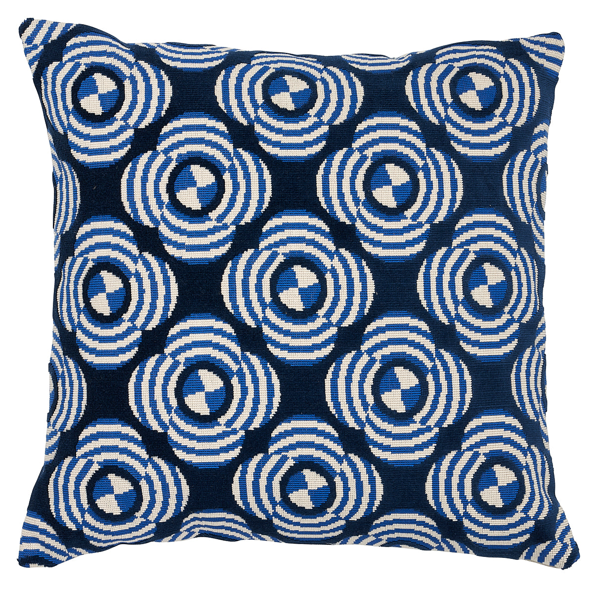 Purchase So8226005 | Le Moderne Cut Velvet Pillow, Cobalt - Schumacher Pillows