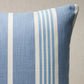 Purchase So8230115 | Hampton Stripe I/O Pillow, Pool - Schumacher Pillows