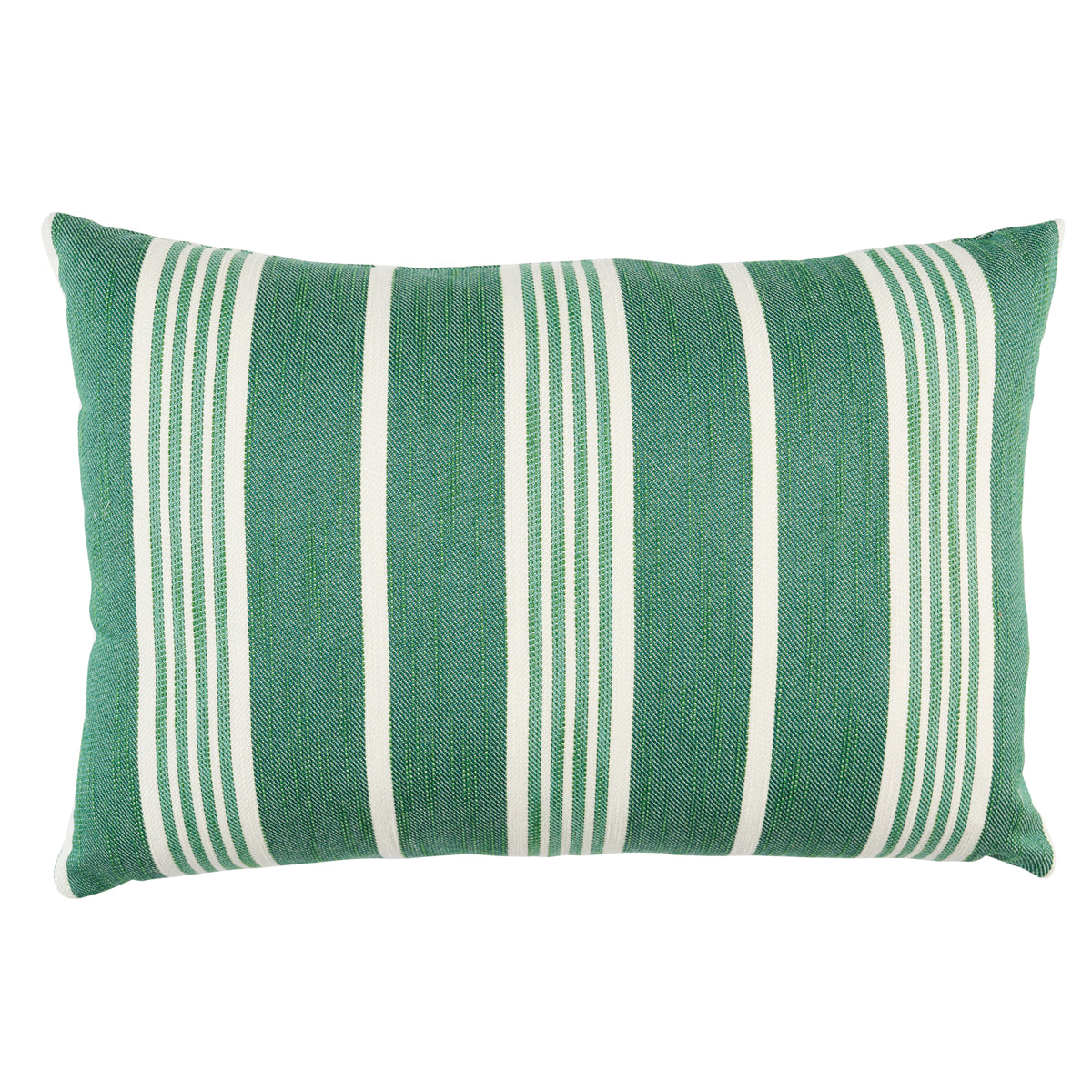 Purchase So8230215 | Hampton Stripe I/O Pillow, Emerald - Schumacher Pillows