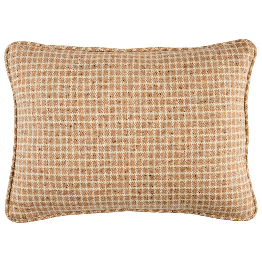 Purchase So8235112 | Hudson Wool Check Pillow, Camel - Schumacher Pillows