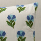 Purchase So8263103 | Rosina Floral Pillow, Cornflower - Schumacher Pillows
