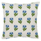 Purchase So8263103 | Rosina Floral Pillow, Cornflower - Schumacher Pillows