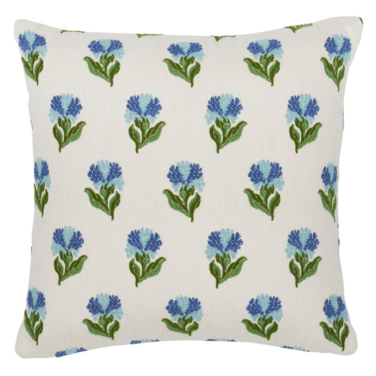 Purchase So8263103 | Rosina Floral Pillow, Cornflower - Schumacher Pillows