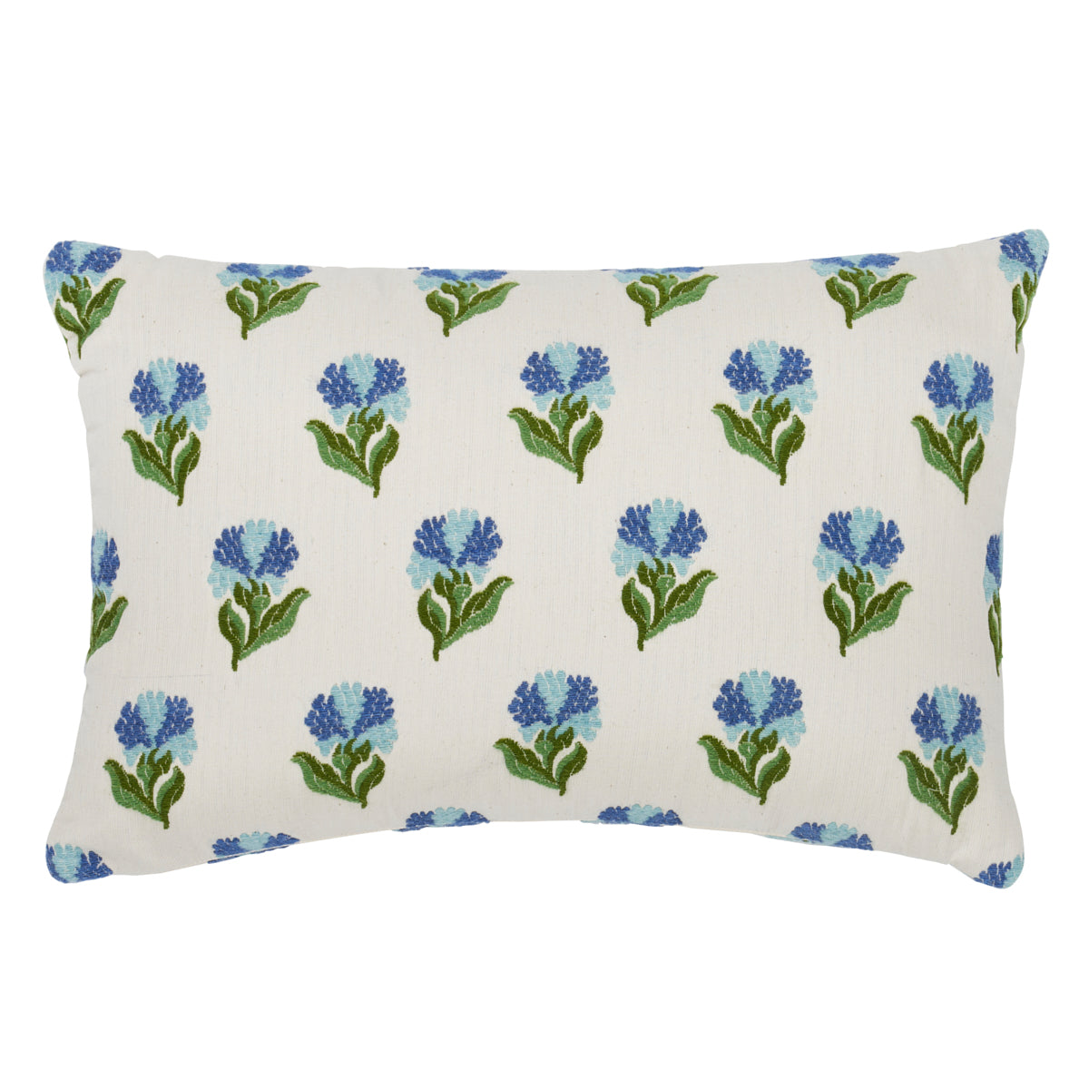 Purchase So8263113 | Rosina Floral Pillow, Cornflower - Schumacher Pillows