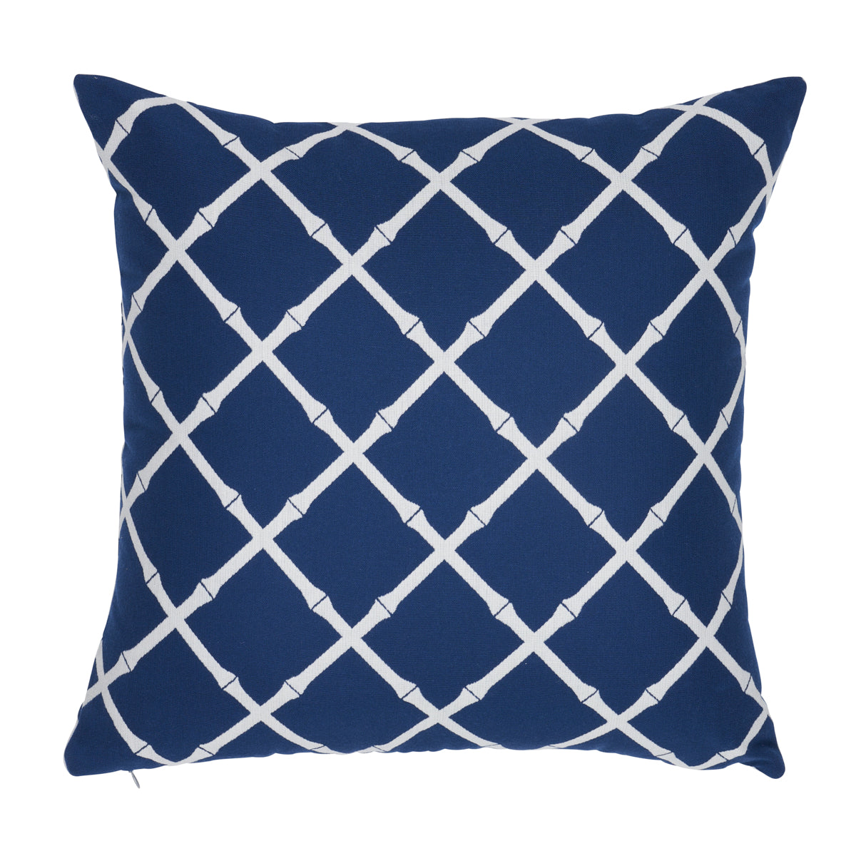 Purchase So8276205 | Bamboo Trellis I/O Pillow, Navy - Schumacher Pillows