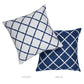 Purchase So8276205 | Bamboo Trellis I/O Pillow, Navy - Schumacher Pillows