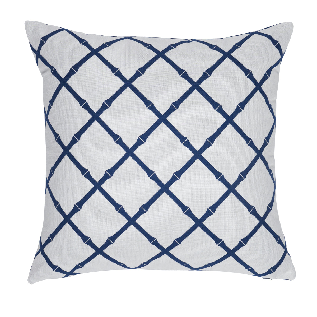 Purchase So8276205 | Bamboo Trellis I/O Pillow, Navy - Schumacher Pillows