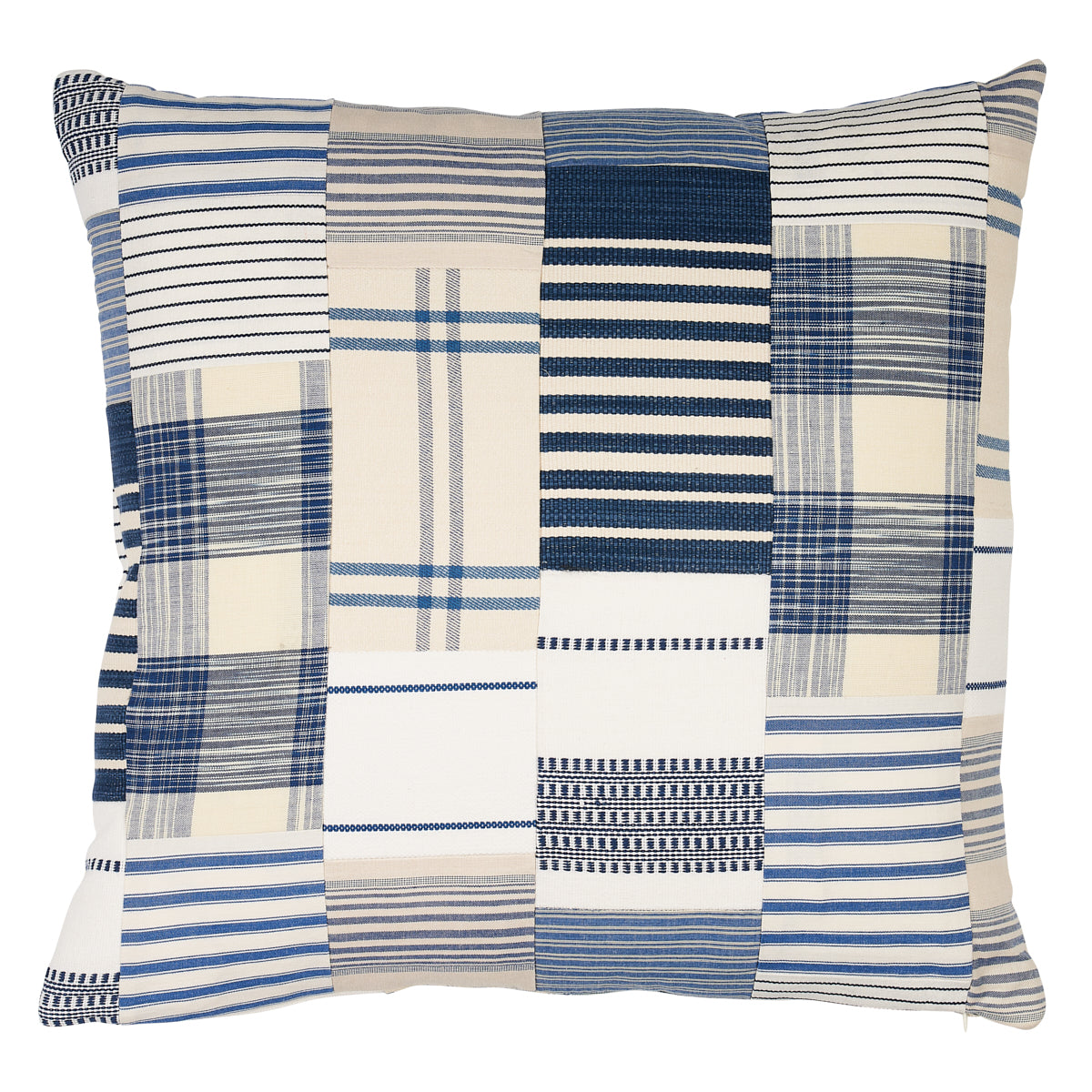 Purchase So8290006 | Carlisle Patchwork Pillow, Indigo - Schumacher Pillows