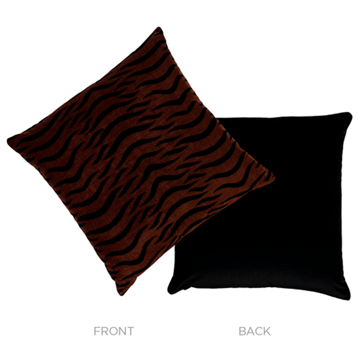 Purchase So8295006 | Sabi Tiger Velvet Pillow, Java - Schumacher Pillows