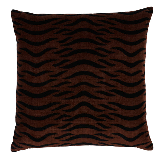 Purchase So8295006 | Sabi Tiger Velvet Pillow, Java - Schumacher Pillows