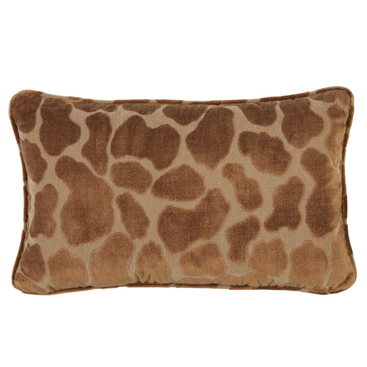 Purchase So8297014 | Giraffe Velvet Pillow, Safari - Schumacher Pillows