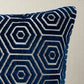Purchase So8321105 | Bees Knees Cut Velvet Pillow, Blue - Schumacher Pillows