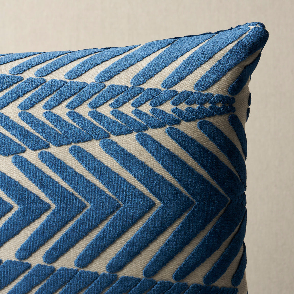 Purchase So8340005 | Zebra Velvet Pillow, Silver Blue - Schumacher Pillows