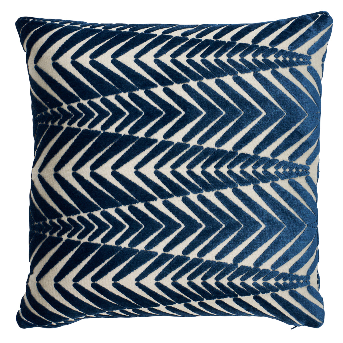 Purchase So8340005 | Zebra Velvet Pillow, Silver Blue - Schumacher Pillows