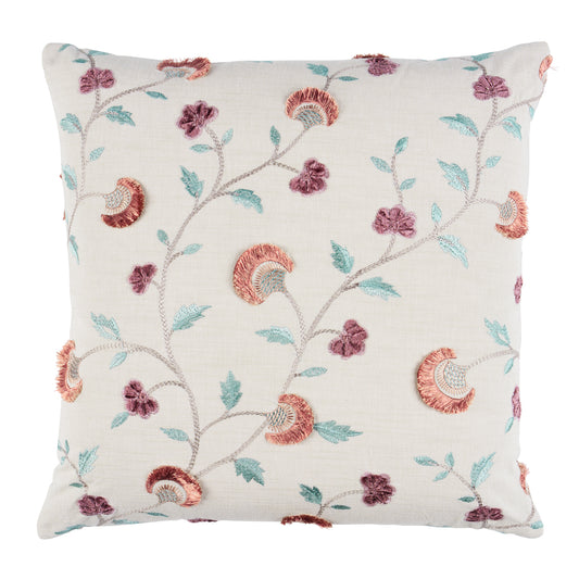 Purchase So8366004 | Iyla Embroidery Pillow, Rose & Natural - Schumacher Pillows