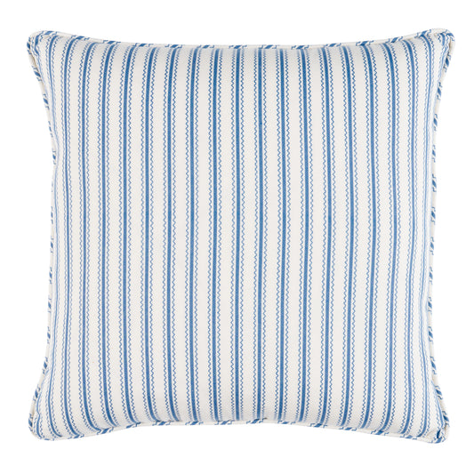 Purchase So8370204 | Birdie Ticking Stripe Pillow, Indigo - Schumacher Pillows
