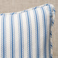 Purchase So8370218 | Birdie Ticking Stripe Pillow, Indigo - Schumacher Pillows