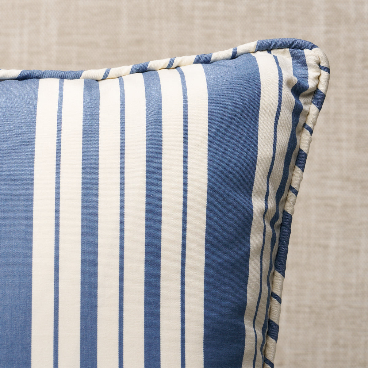 Purchase So8380106 | Markie Stripe Pillow, Indigo - Schumacher Pillows
