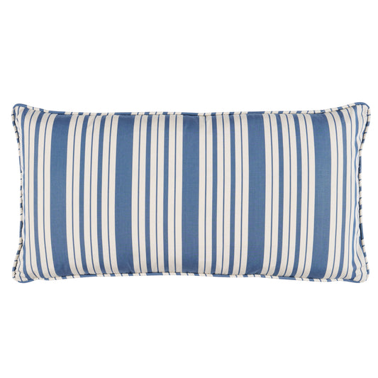 Purchase So8380118 | Markie Stripe Pillow, Indigo - Schumacher Pillows