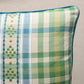 Purchase So8473105 | Hutton Check Pillow, Leaf - Schumacher Pillows