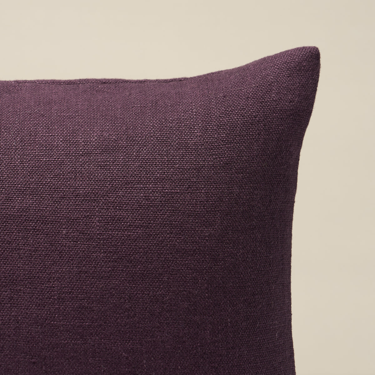 Purchase So8491106 | Jumi Stonewashed Linen Pillow, Aubergine - Schumacher Pillows