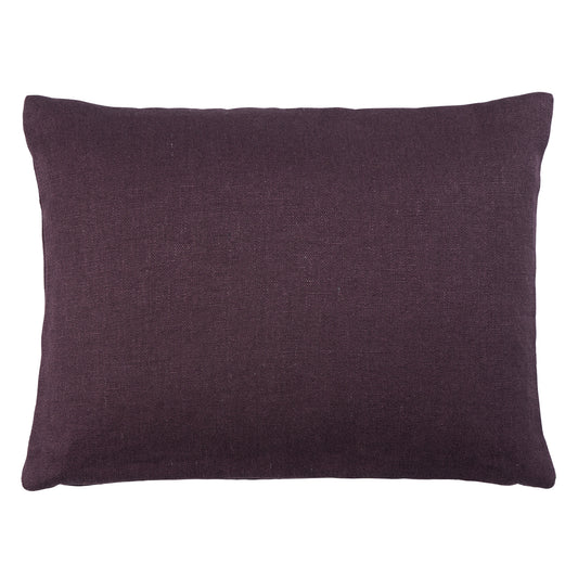 Purchase So8491112 | Jumi Stonewashed Linen Pillow, Aubergine - Schumacher Pillows