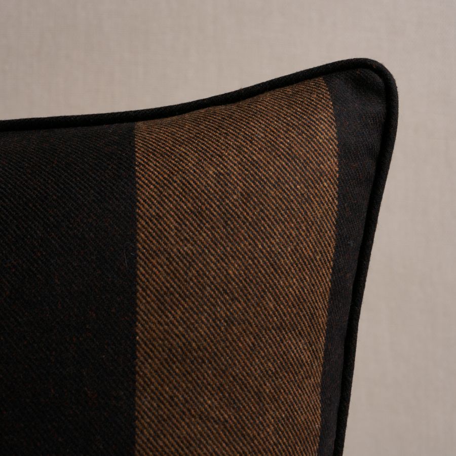 Purchase So8504104 | Hemlock Stripe Pillow, Java - Schumacher Pillows