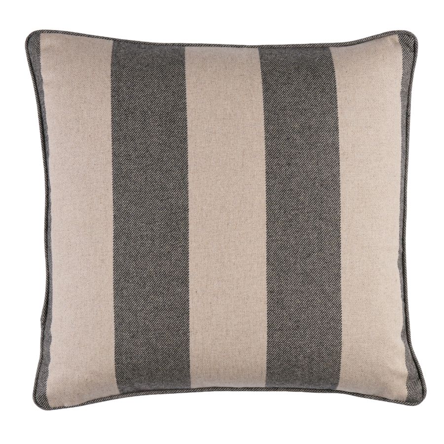 Purchase So8504204 | Hemlock Stripe Pillow, Graphite - Schumacher Pillows