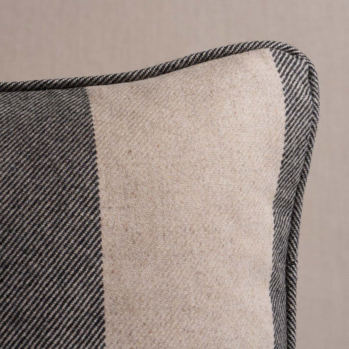 Purchase So8504205 | Hemlock Stripe Pillow, Graphite - Schumacher Pillows