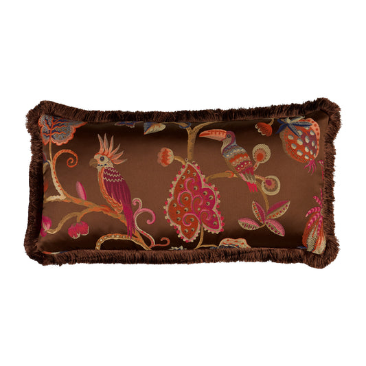Purchase So8511118 | Birds Of Paradise Pillow, Chestnut - Schumacher Pillows